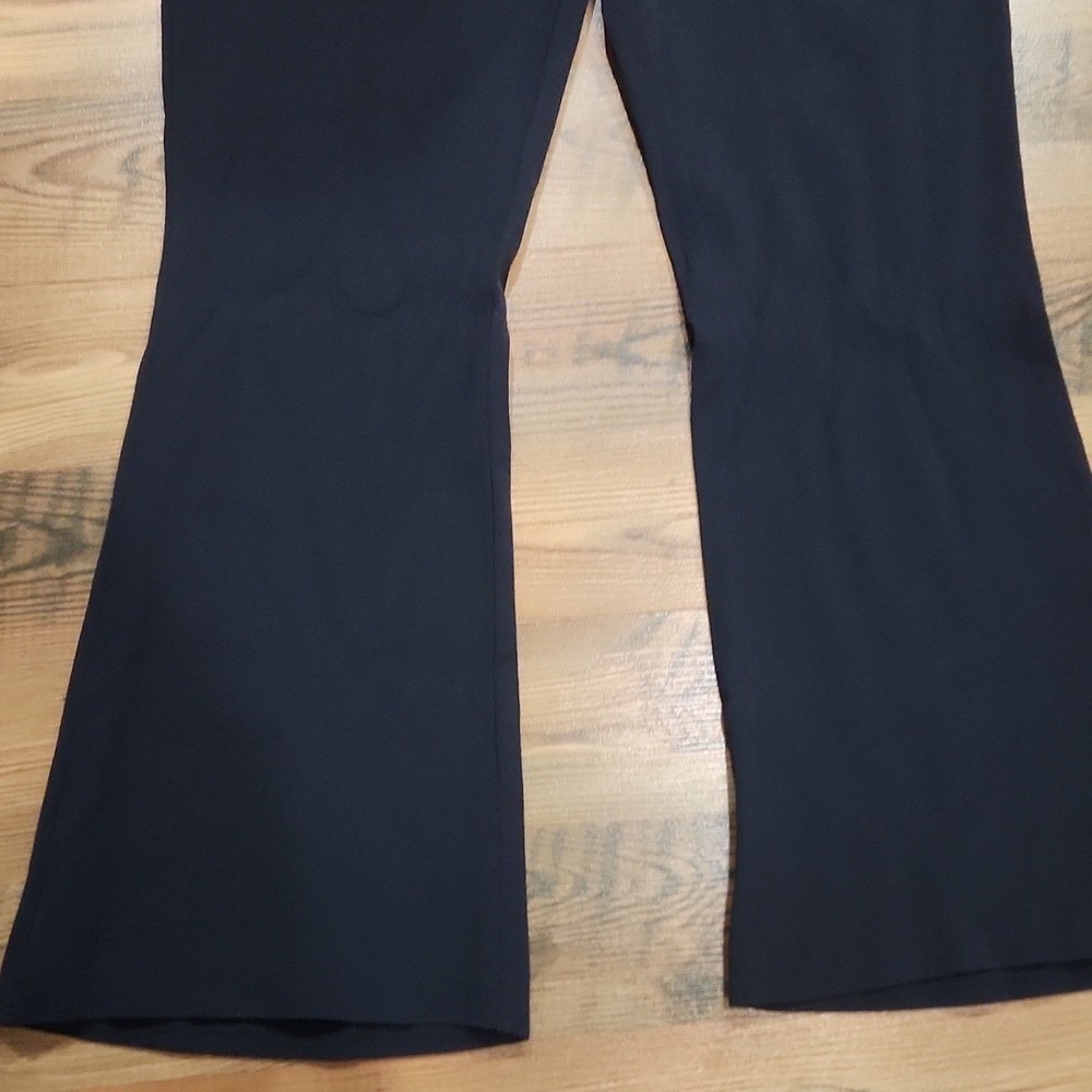 Dusan Navy Cropped Kick Ankle Europe Pants Large Lagenlook Navy Quiet Luxury - Picture 2 of 6